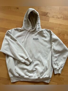 Brandy Melville Off-White 'South Bay California' Hoodie